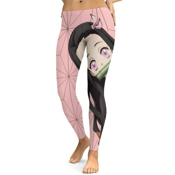 Kamado Nezuko Womens Lounge Legging Soft Workout Athletic Running Yoga Pants Yoga Leggings M