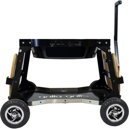 Grilla Kamado Pro Cart with Easy Setup, 8in Solid Tires, 14-Gauge Steel Frame, All Terrain Capabilities for Grilling, Kamado Carts, Fits Green Egg, Kamado Joe, Lonestar, Pitboss, Grilla Kamado Grills