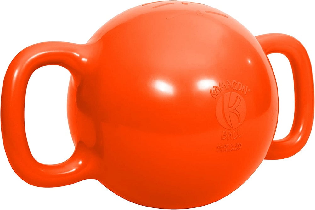 Kamagon Exercise Ball, Orange 14-Inch with Workout DVD