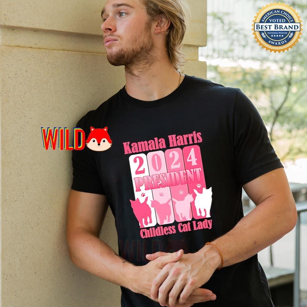 Kamala 2024 Childless Cat Lady Cat Parade Pink Shirt