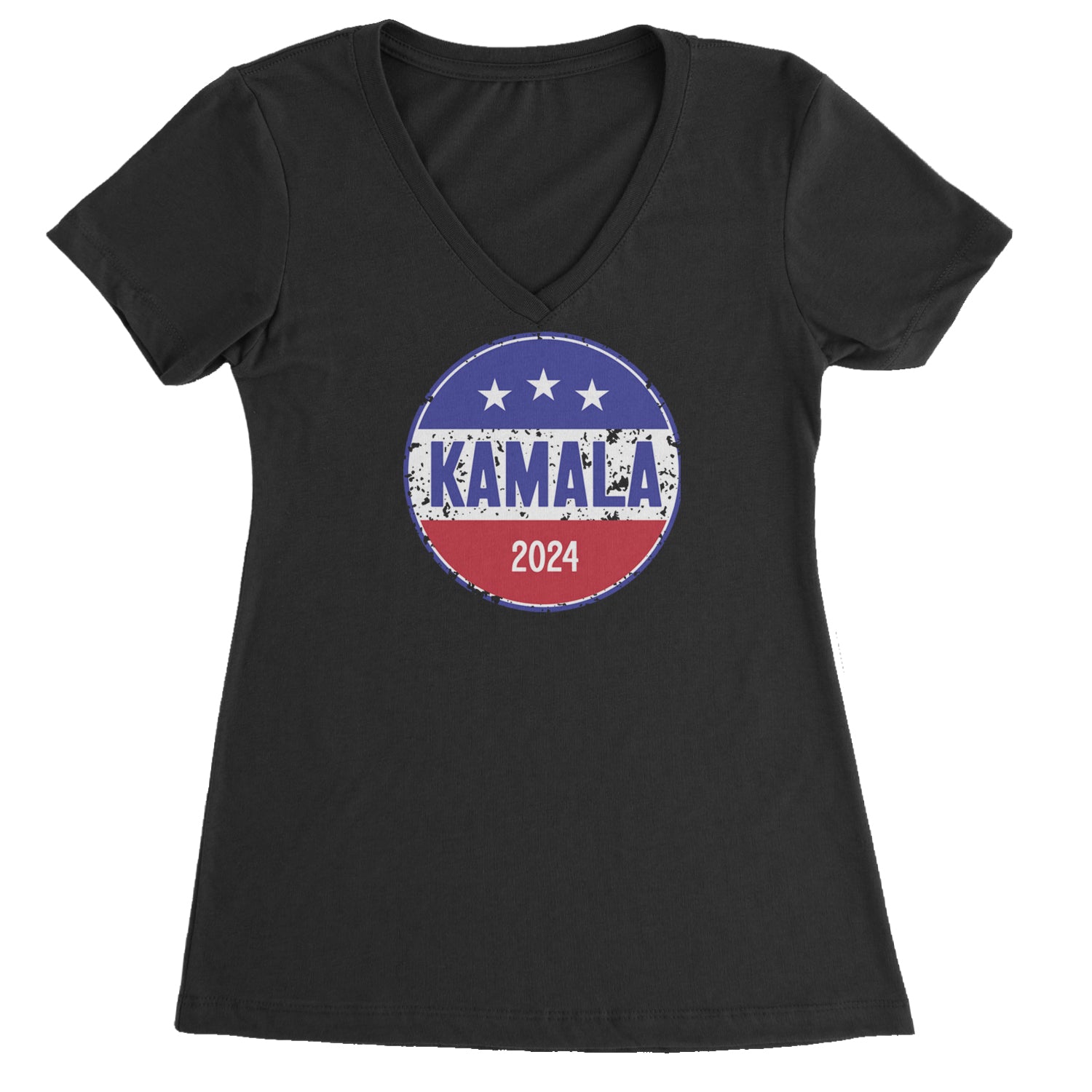 Kamala Badge 2024 Kamala Harris For President 2024 Ladies VNeck T