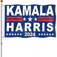 Kamala Harris 2024 Flag 3x5 Ft Harris for President Flags with Brass