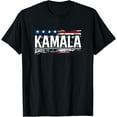 Kamala Harris 2024 24 Madam Vice President Democrat Grunge TShirt