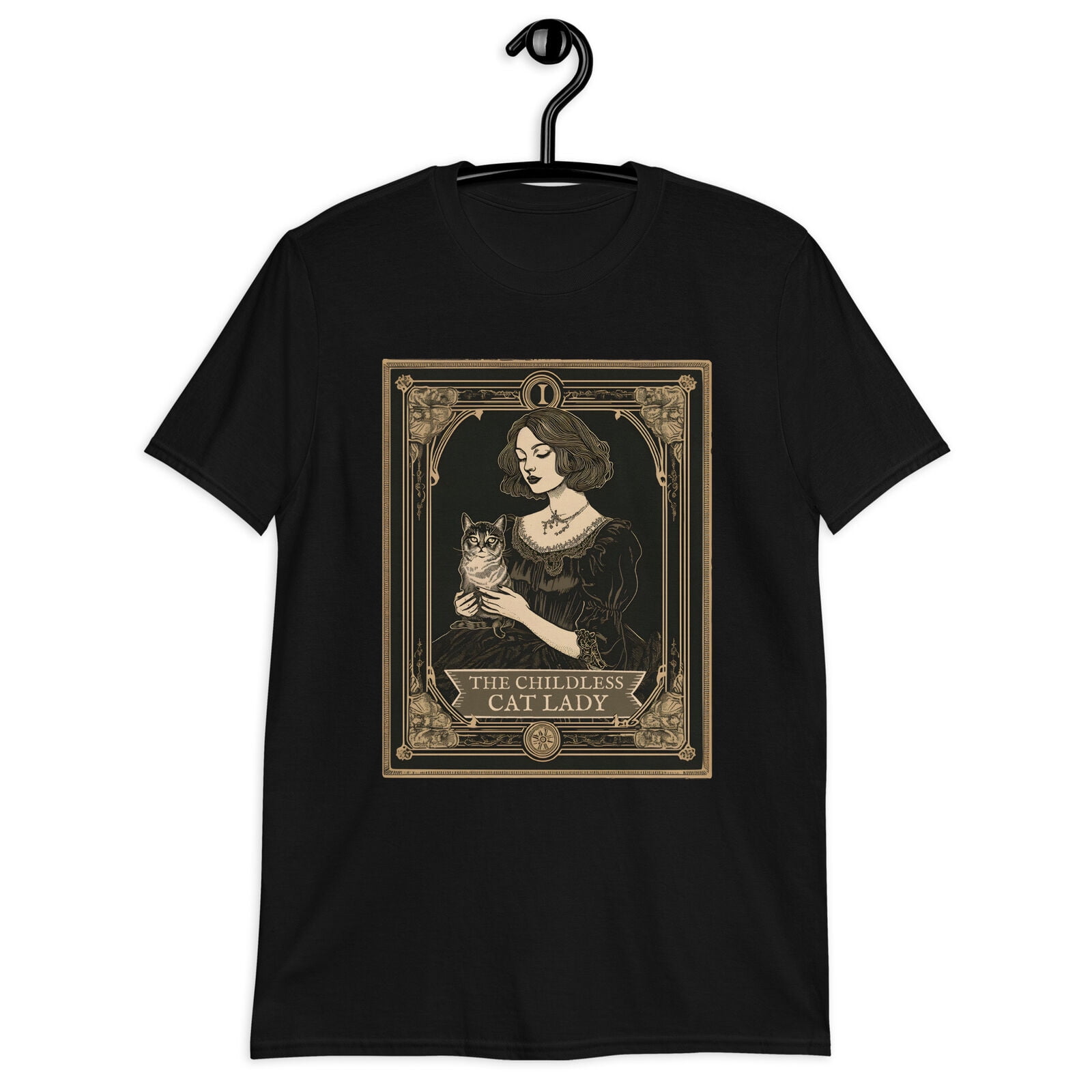 Kamala Harris 2024 Childless Cat Lady Tarot Card Halloween Unisex T