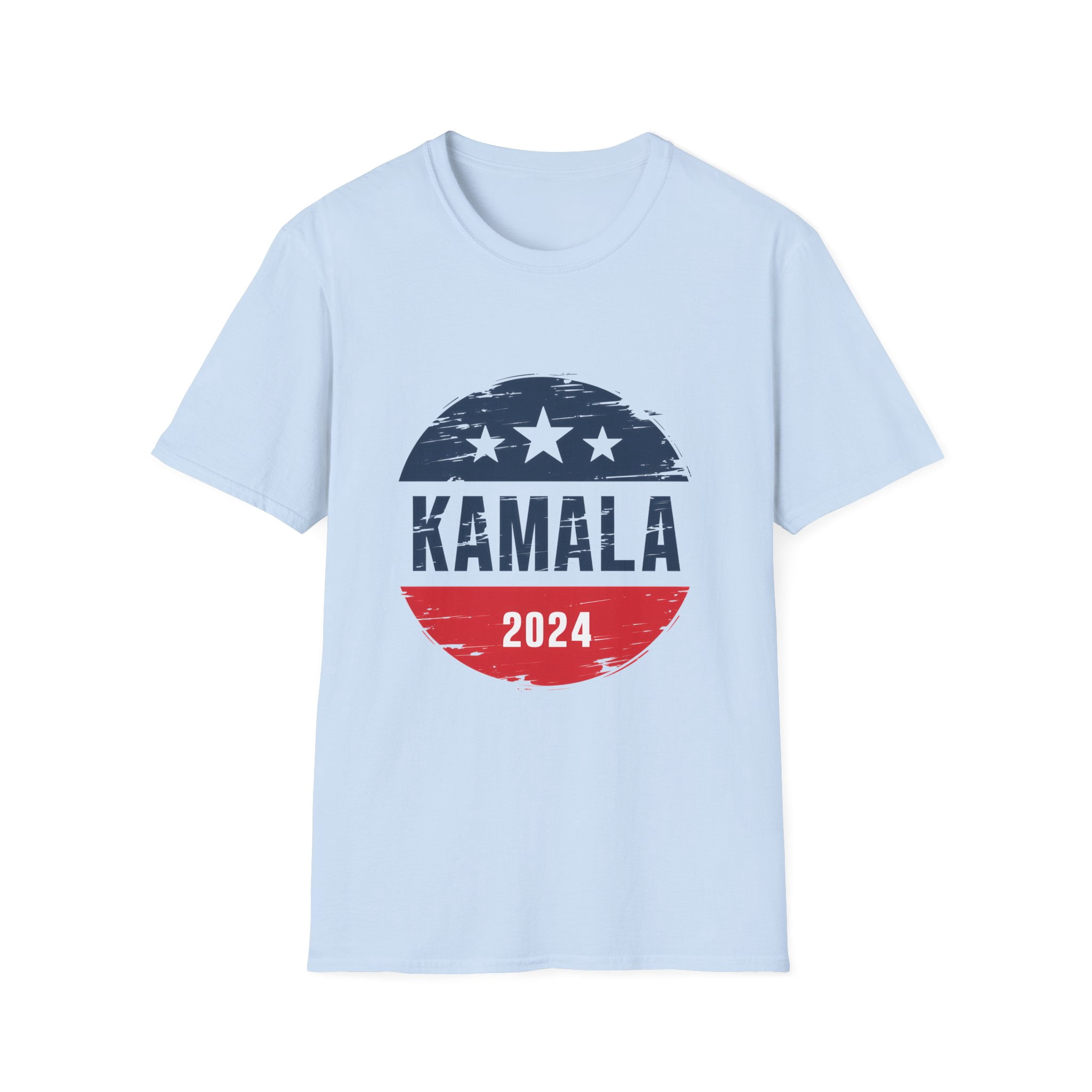 Kamala Harris 2024 Comma La Campaign Button, Unisex Softstyle T-Shirt ...