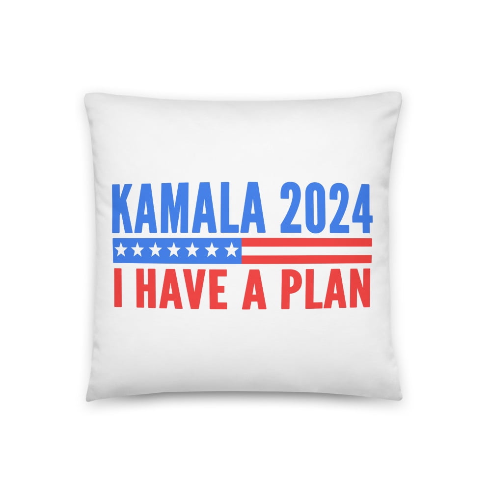 Kamala Harris 2024 Debate Elections Basic Pillow, I Have a Plan (18″×18