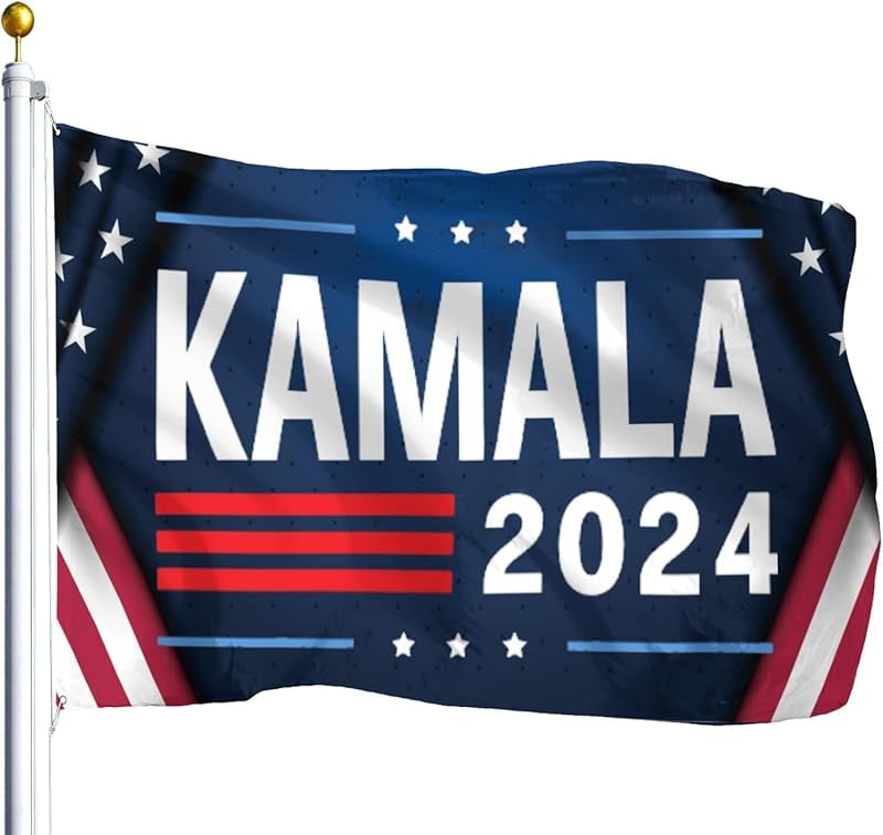 Kamala Harris 2024 Flag, 3x5 Ft Harris for President Flags with Brass