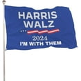 Kamala Harris 2024 Flag Tim Walz Waltz I‘m With Them Kamala Harris