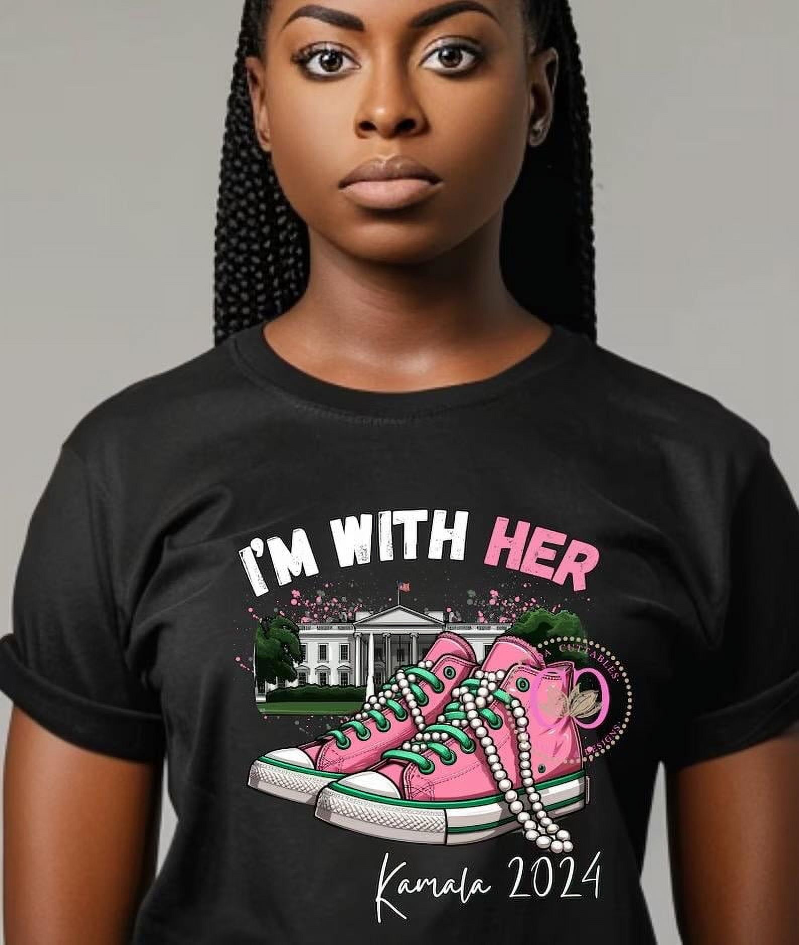Kamala Harris 2024 For President Black Unisex Tshirt, President Kamala