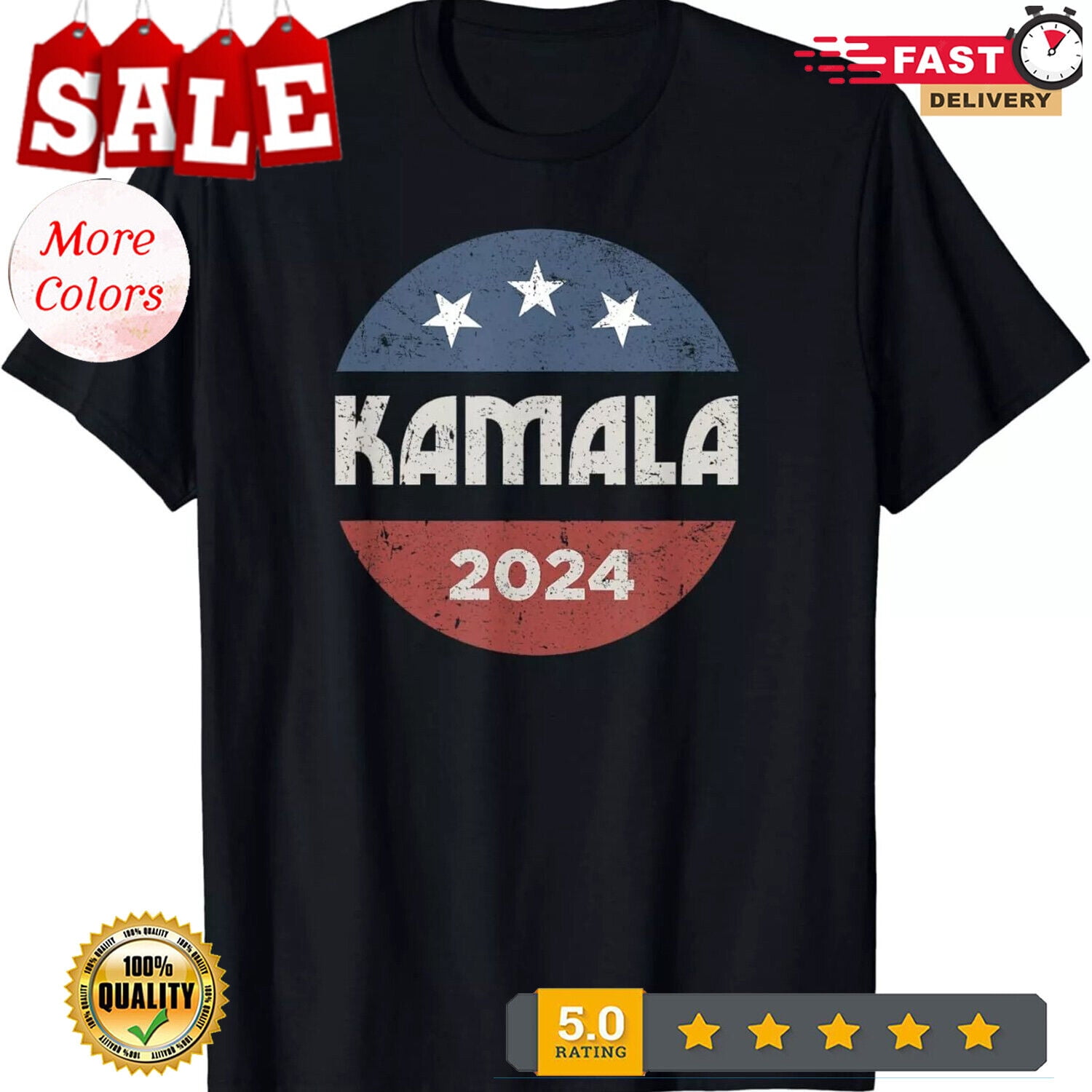 Kamala Harris 2024 For President Campaign Unisex TShirt