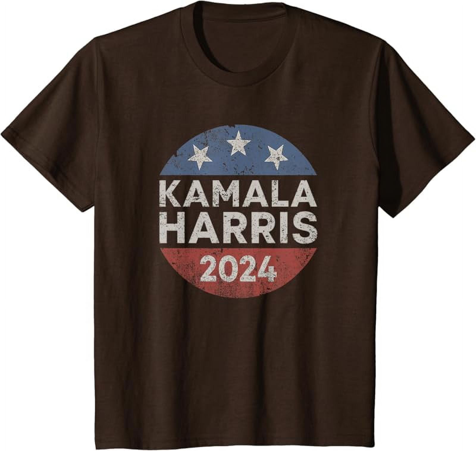 Kamala Harris 2024 For President Retro Button Election TShirt