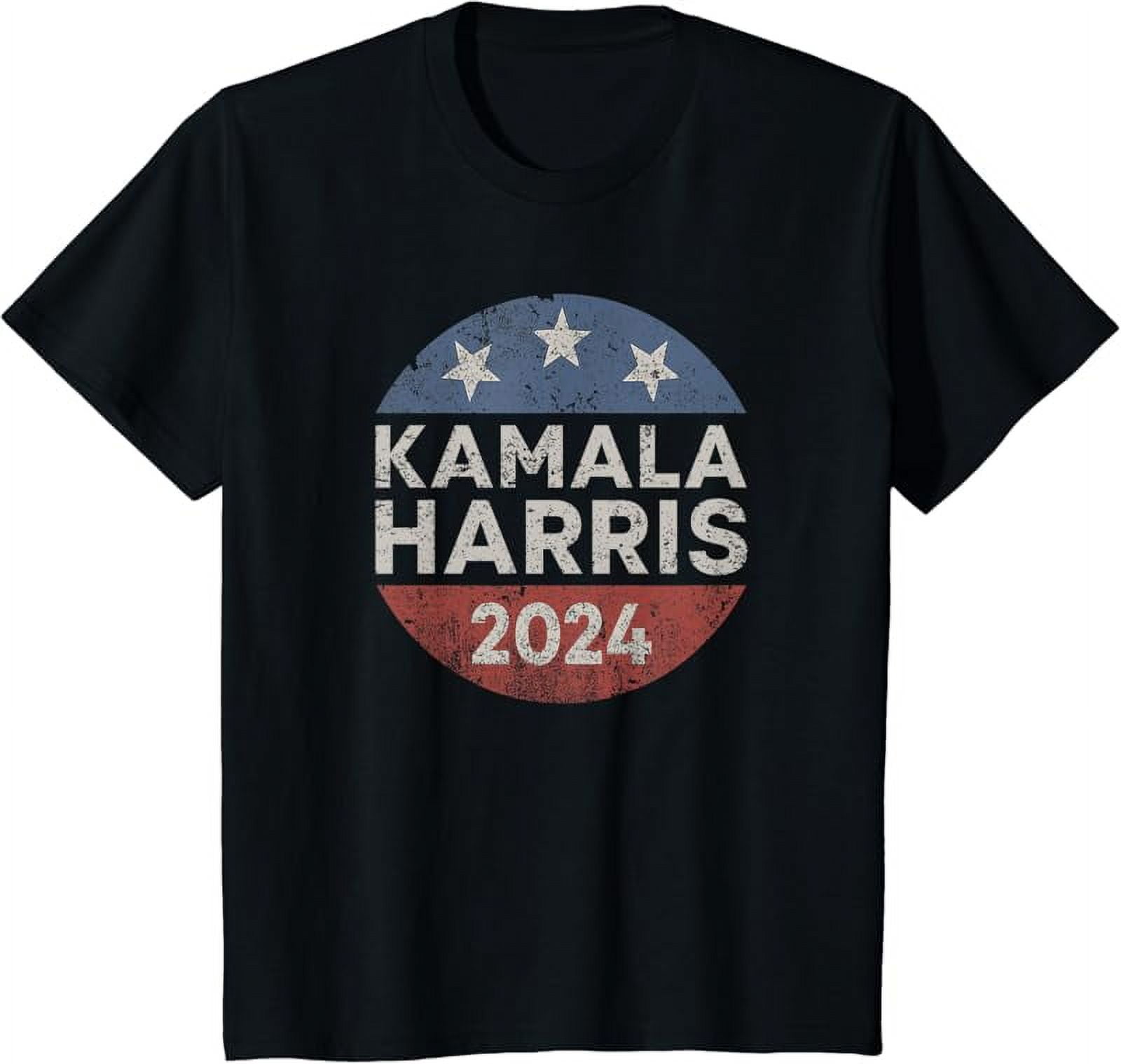 Kamala Harris 2024 For President Retro Button Election TShirt