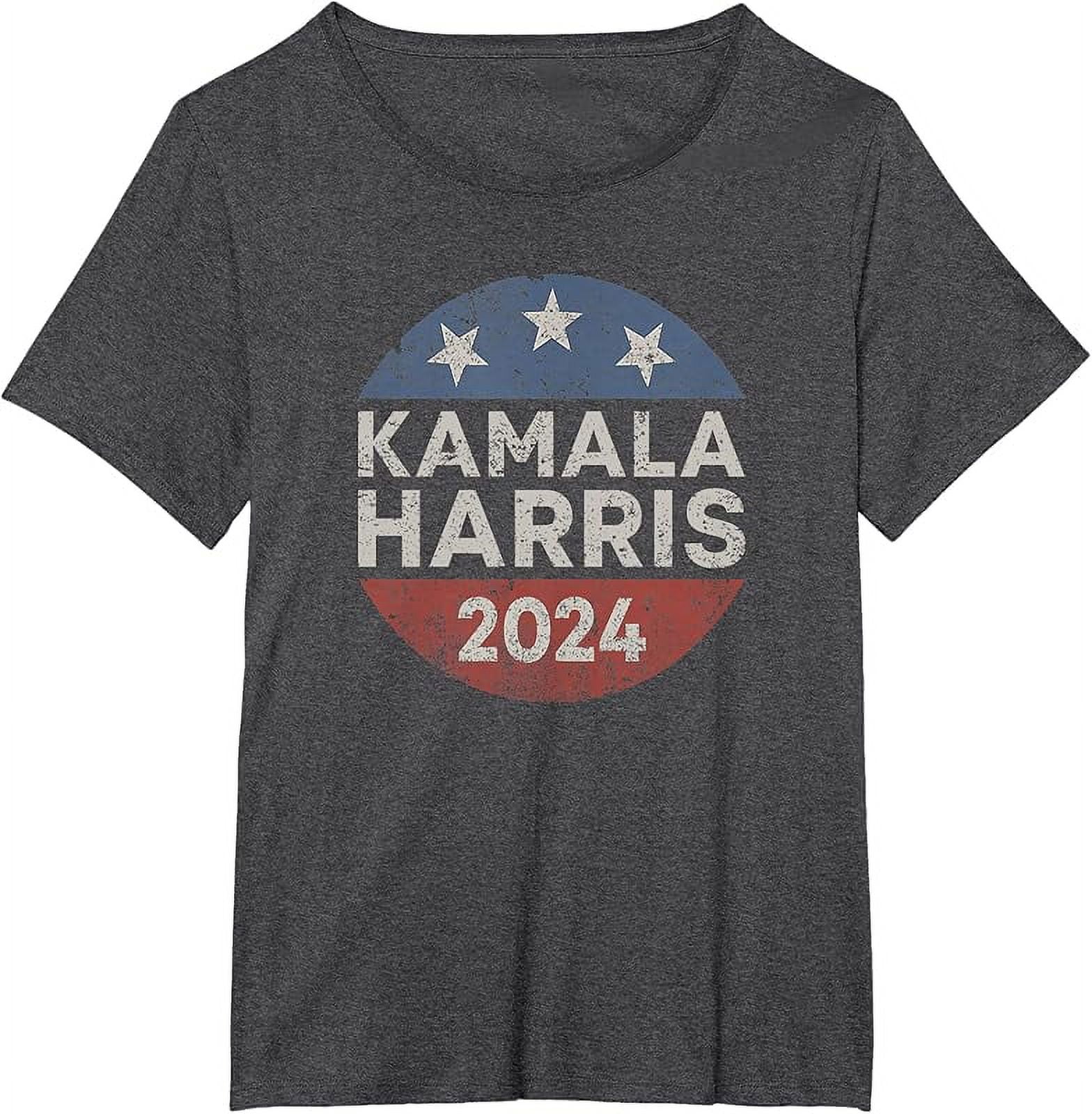 Kamala Harris 2024 For President Retro Button Election TShirt