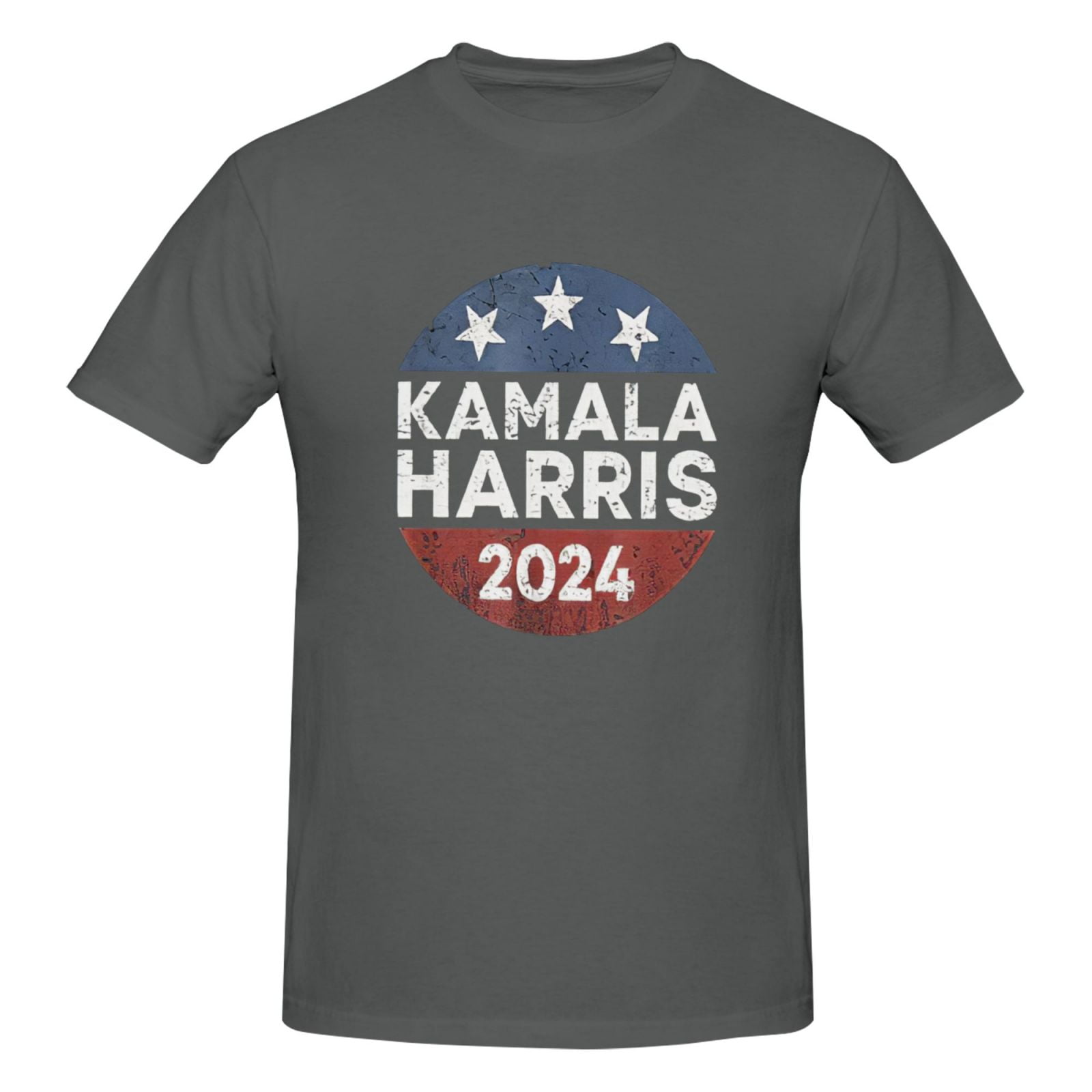 Kamala Harris 2024 For President Retro Button Election T Shirts for Men