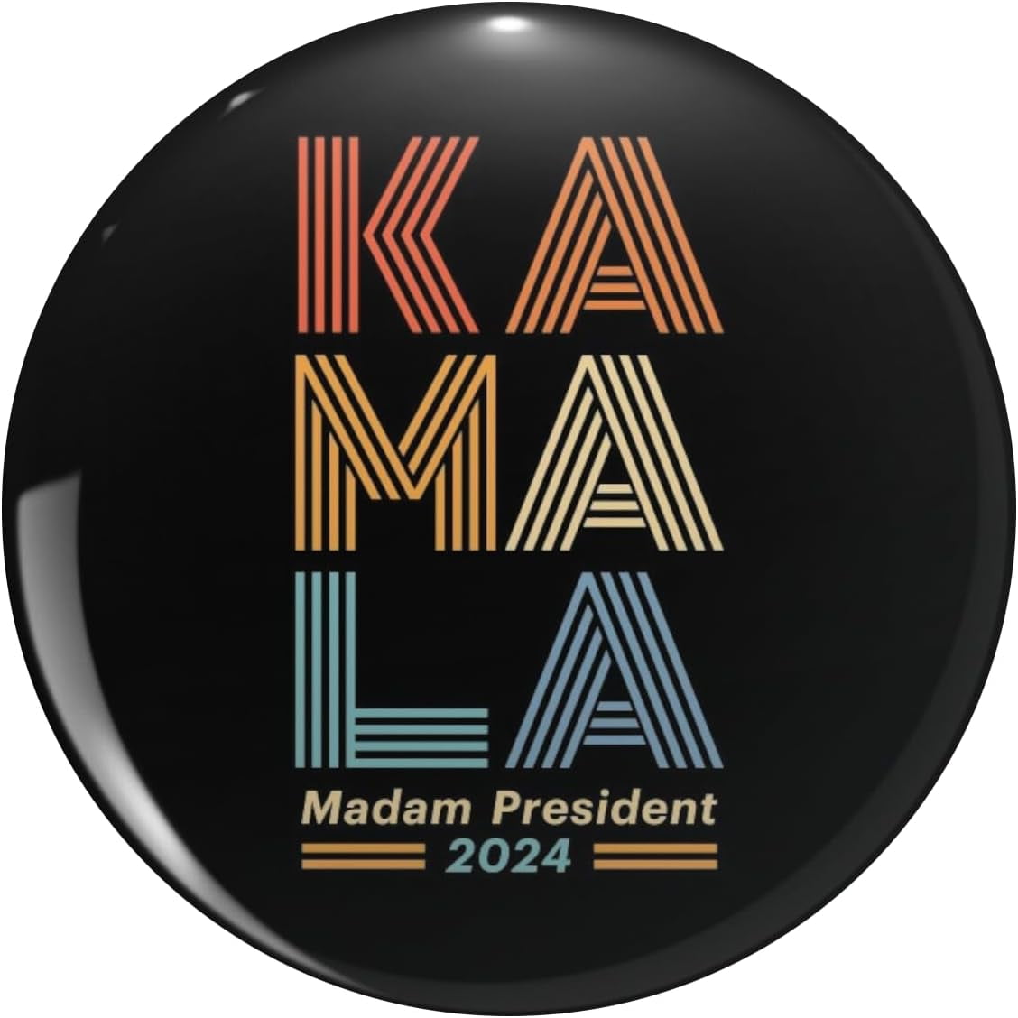 Kamala Harris 2024 Madam President Retro Lapel Pin Cute Brooch Pins