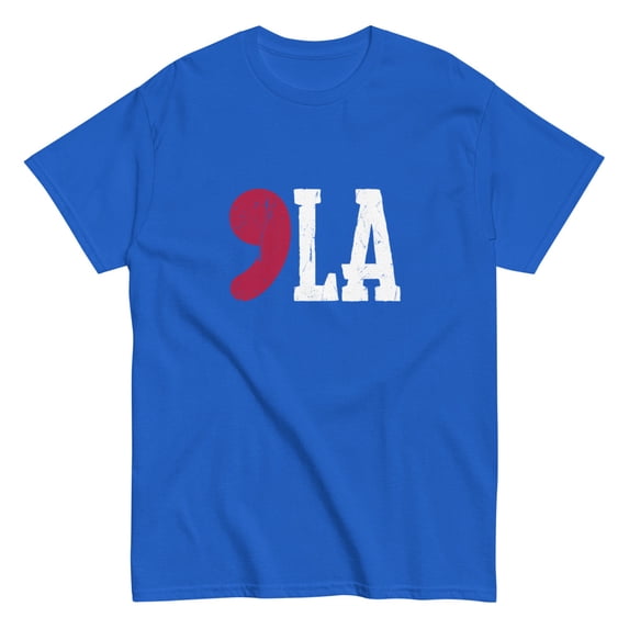 Kamala Harris 2024 President Comma La Funny Tee Unisex classic T-Shirt (Royal, S)
