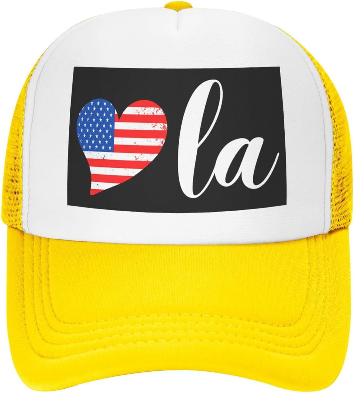 Kamala Harris 2024 President CommaLa Mesh Hat,Love Heart Women Grils