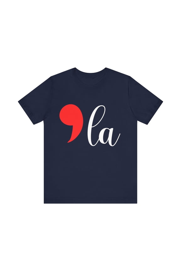 Kamala Harris 2024 President Comma La Punctuation Funny T-Shirt