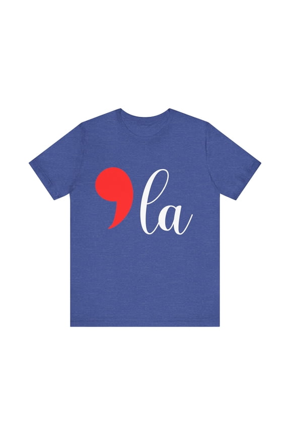 Kamala Harris 2024 President Comma La Punctuation Funny T-Shirt