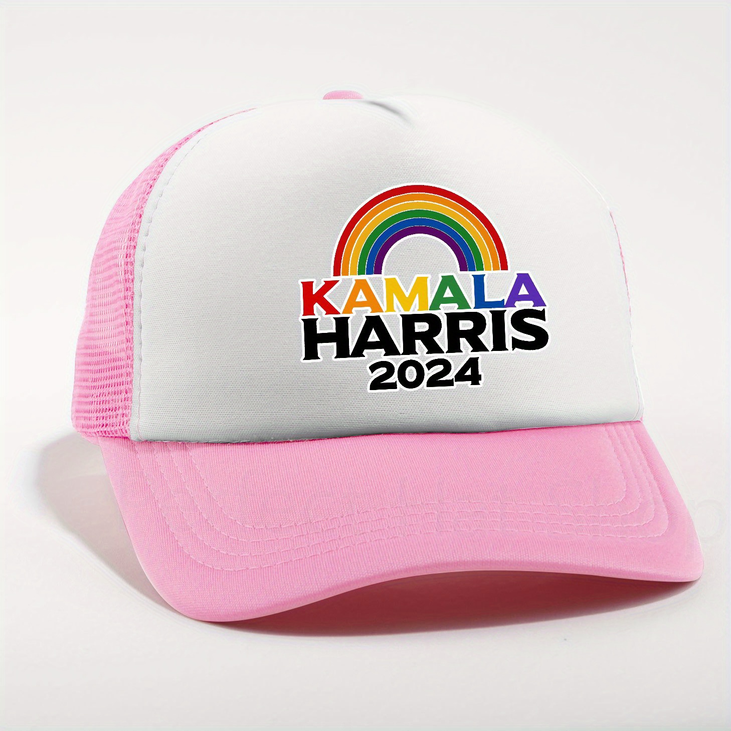 Kamala Harris 2024 Pink Adjustable Baseball Cap Biden Harris Hat main image 3