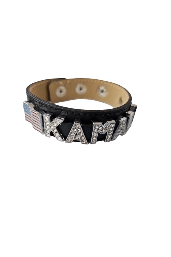 Kamala Harris 2024 Rhinestone Letter Bracelet - Vote Campaign President