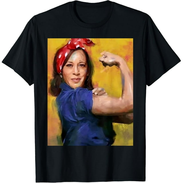 Kamala Harris 2024 Rosie The Riveter Childless Cat Lady Vote TShirt