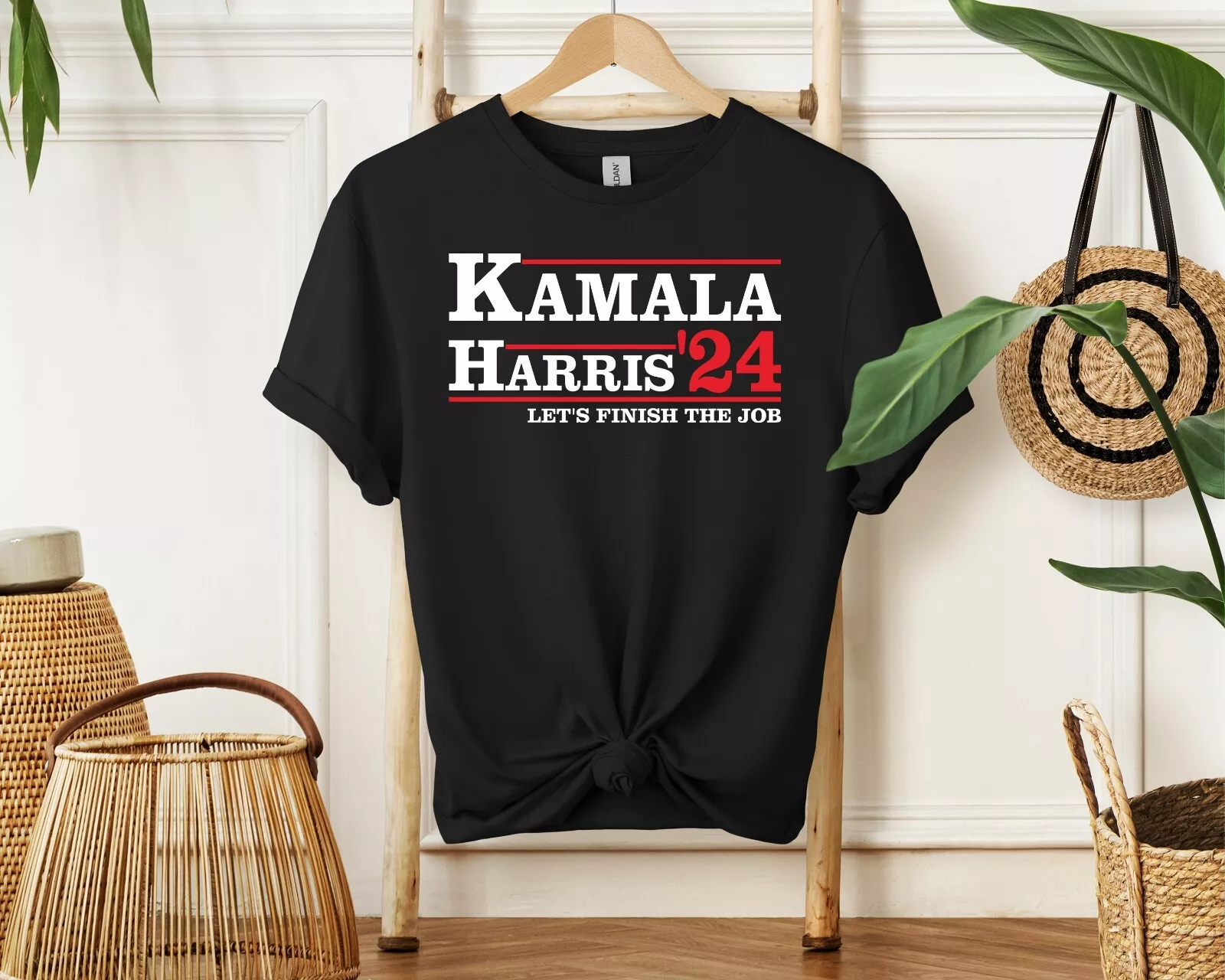 Kamala Harris 2024 Shirt, Let's Finish The Job, Kamala Harris For President