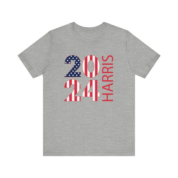 Kamala Harris 2024 Stars and Stripes Design T-Shirt Express Delivery