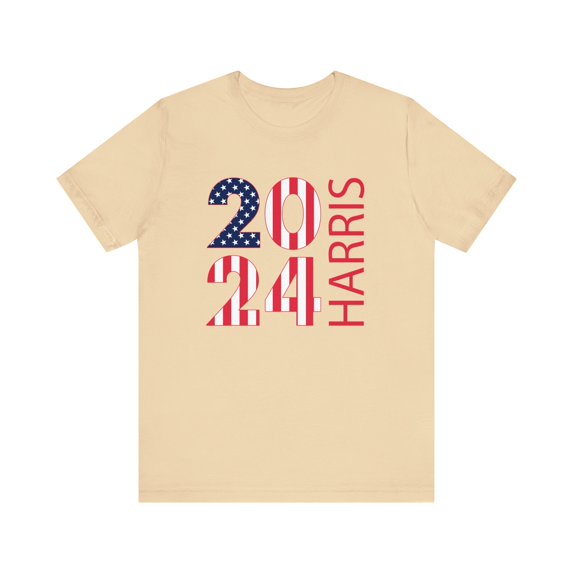 Kamala Harris 2024 Stars and Stripes Design T-Shirt Express Delivery