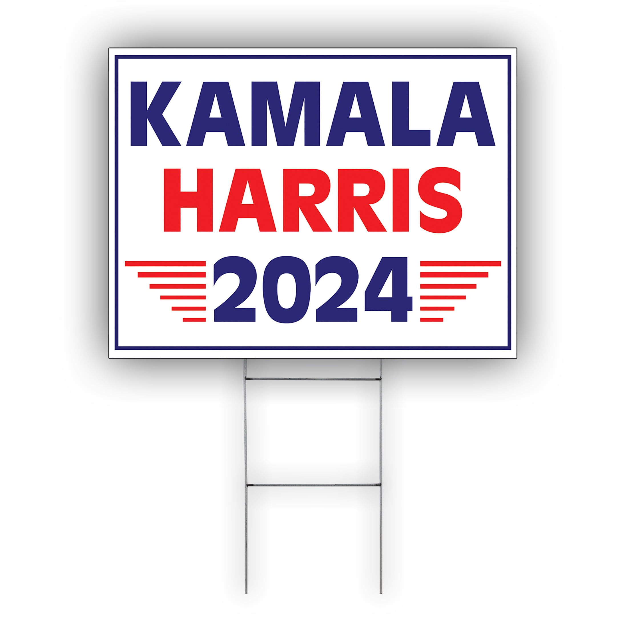Kamala Harris 2024 Vote For President Coroplast Yard Sign With H
