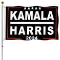 Kamala Harris 2024 for President Flag 3x5 Ft Single Sided Polyester