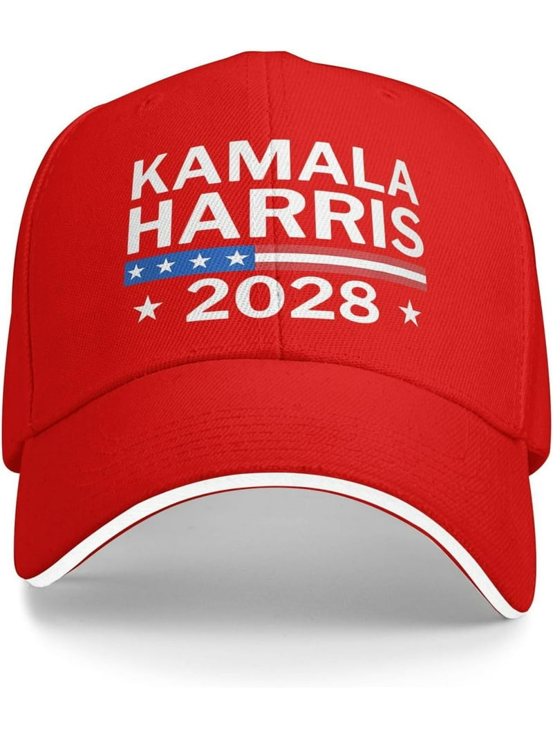 2028 Trump Trucker Cap – Red Cotton – Made In USA – One Size Adjustable