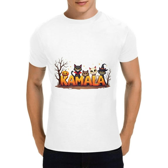 Kamala Harris Cat Lettering Funny T-Shirt