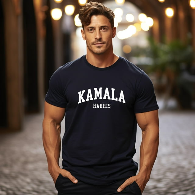 Kamala Harris College Tshirt Tee Top USA Election 2024 Vote For Biden