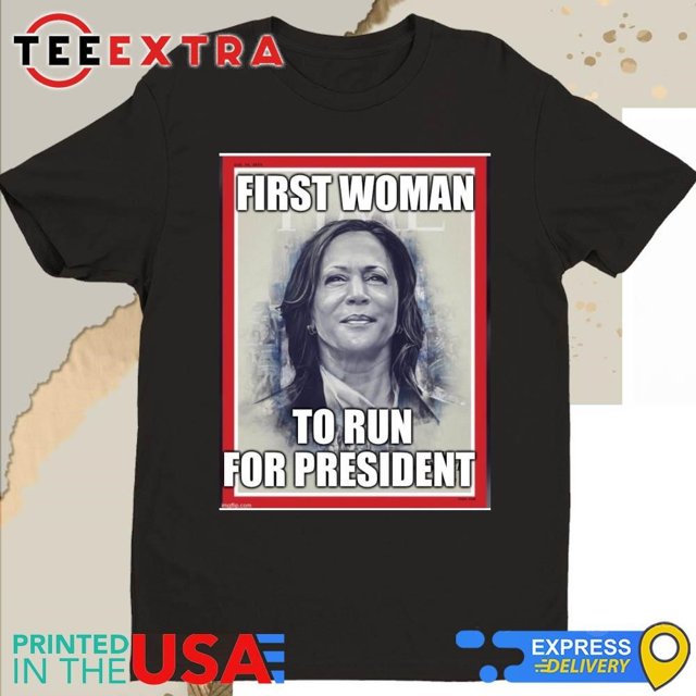 Kamala harris first woman to run for president shirt walmart