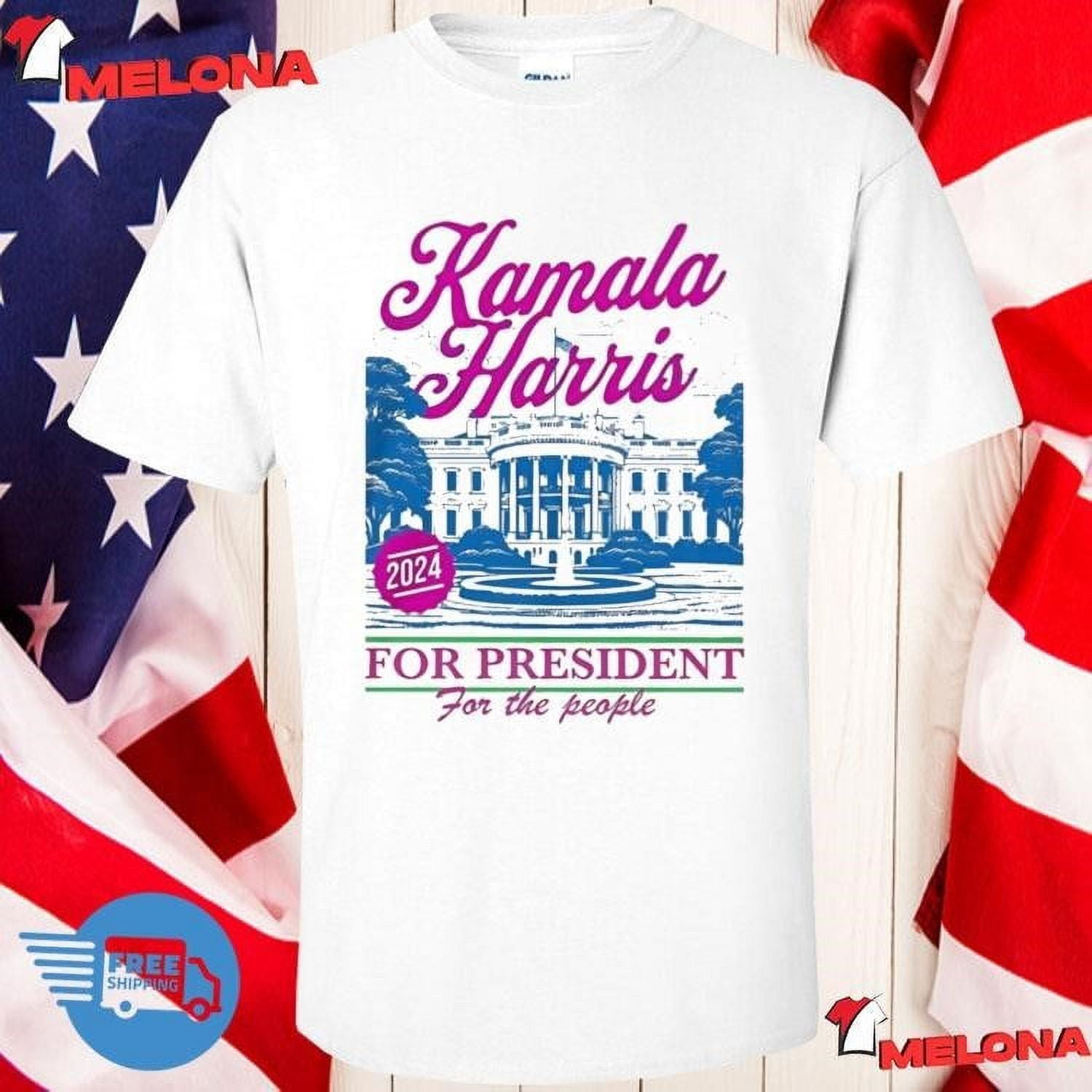 Kamala Harris For President For The People 2024 Tshirt