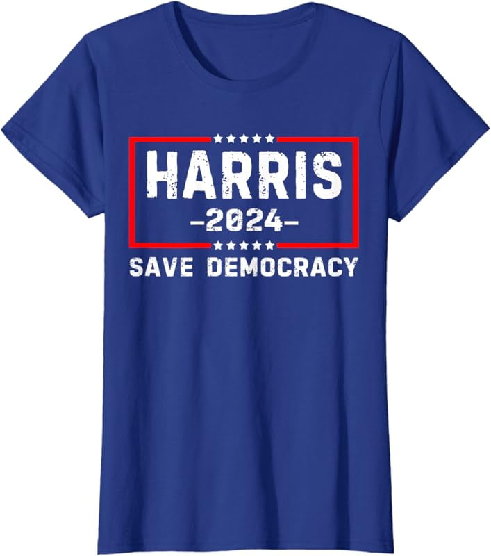 Kamala Harris- Harris 2024 US Flag Democratic President T-Shirt ...