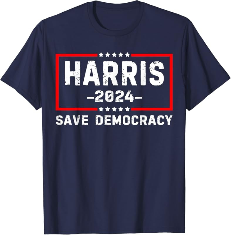 Kamala Harris Harris 2024 US Flag Democratic President TShirt