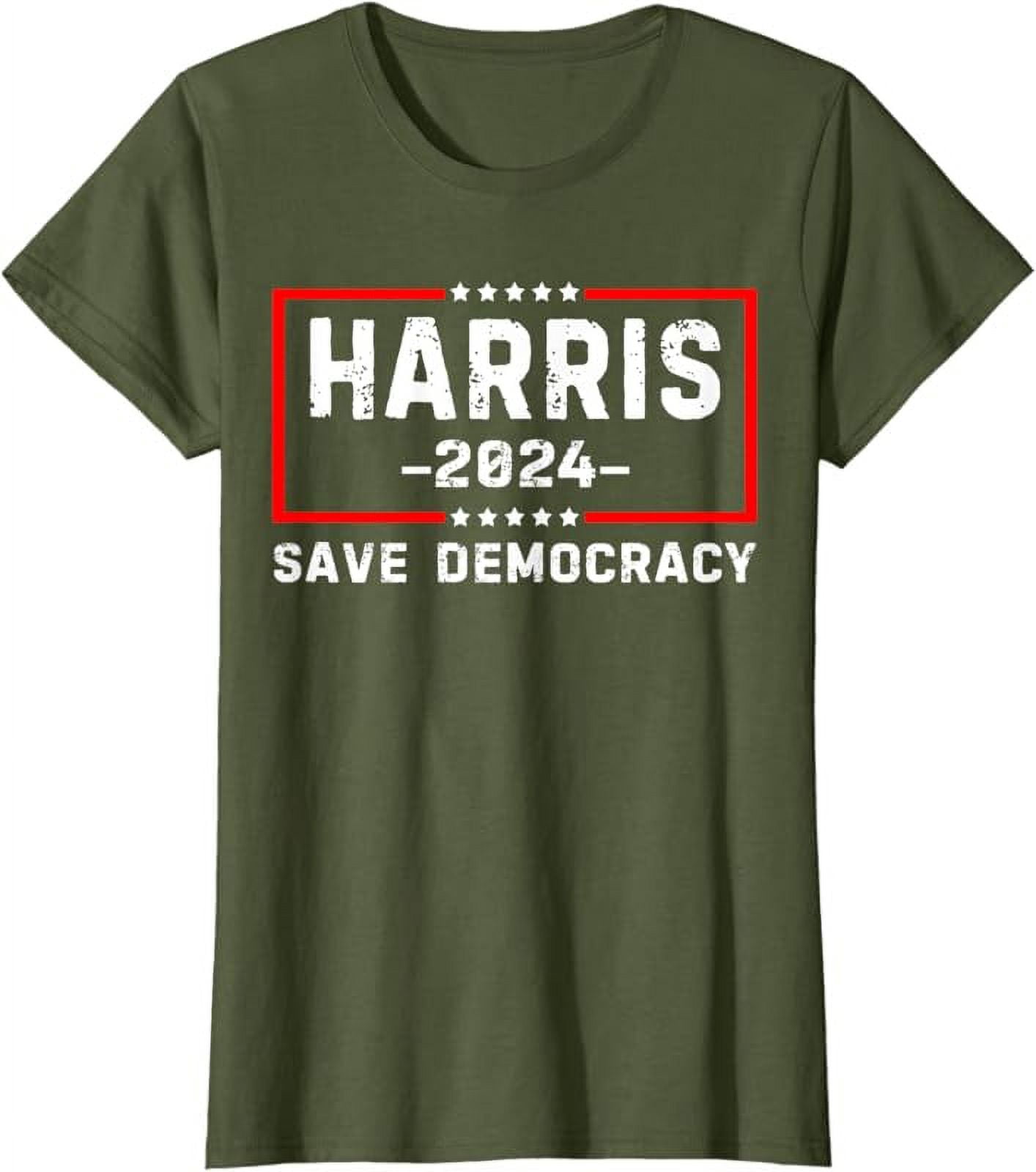 Kamala Harris Harris 2024 US Flag Democratic President TShirt