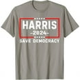 Kamala Harris Harris 2024 US Flag Democratic President TShirt