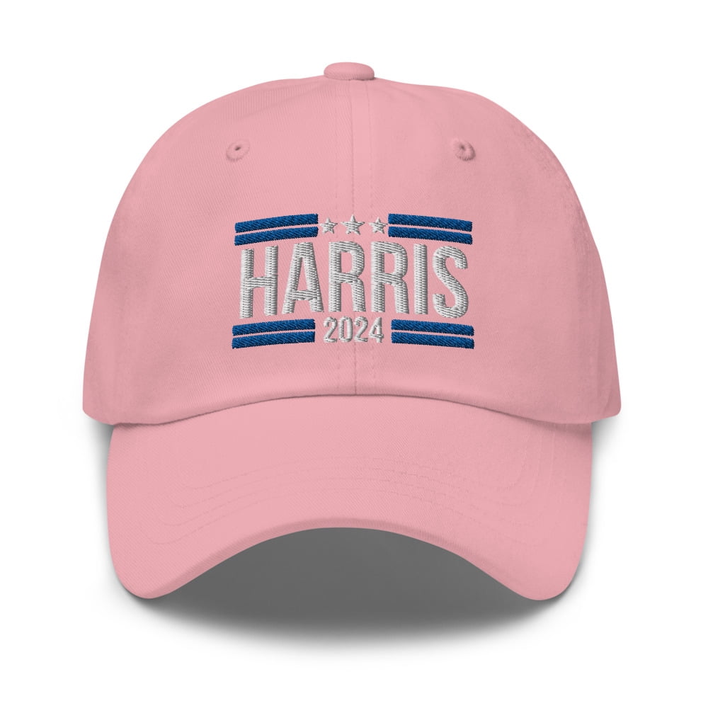 Kamala Harris 2024 Pink Adjustable Baseball Cap display picture 1