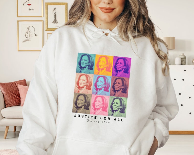 Kamala Harris Hoodie Kamala 2024 Hoodie Madam President Herstory Kamala
