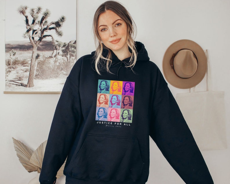 Kamala Harris Hoodie Kamala 2024 Hoodie Madam President Herstory Kamala