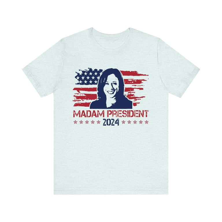 Kamala Harris Madam President Red, White, Blue T-Shirt - Express