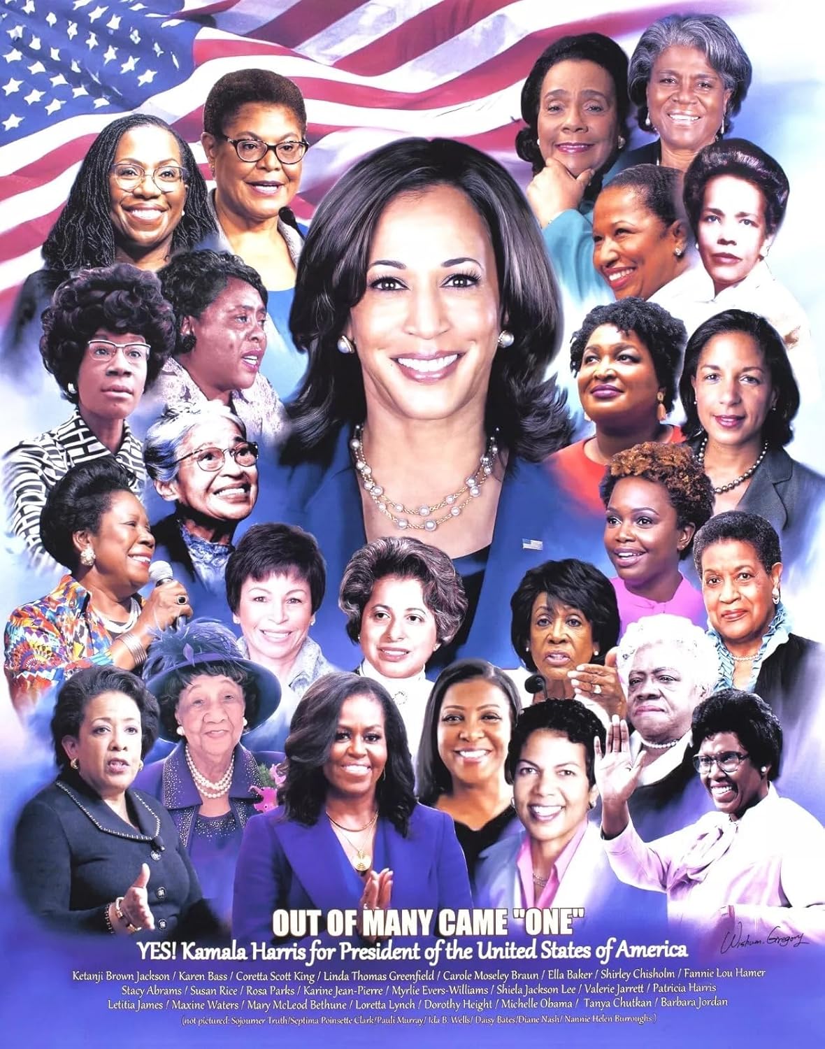 Kamala Harris Poster 2024, president America future