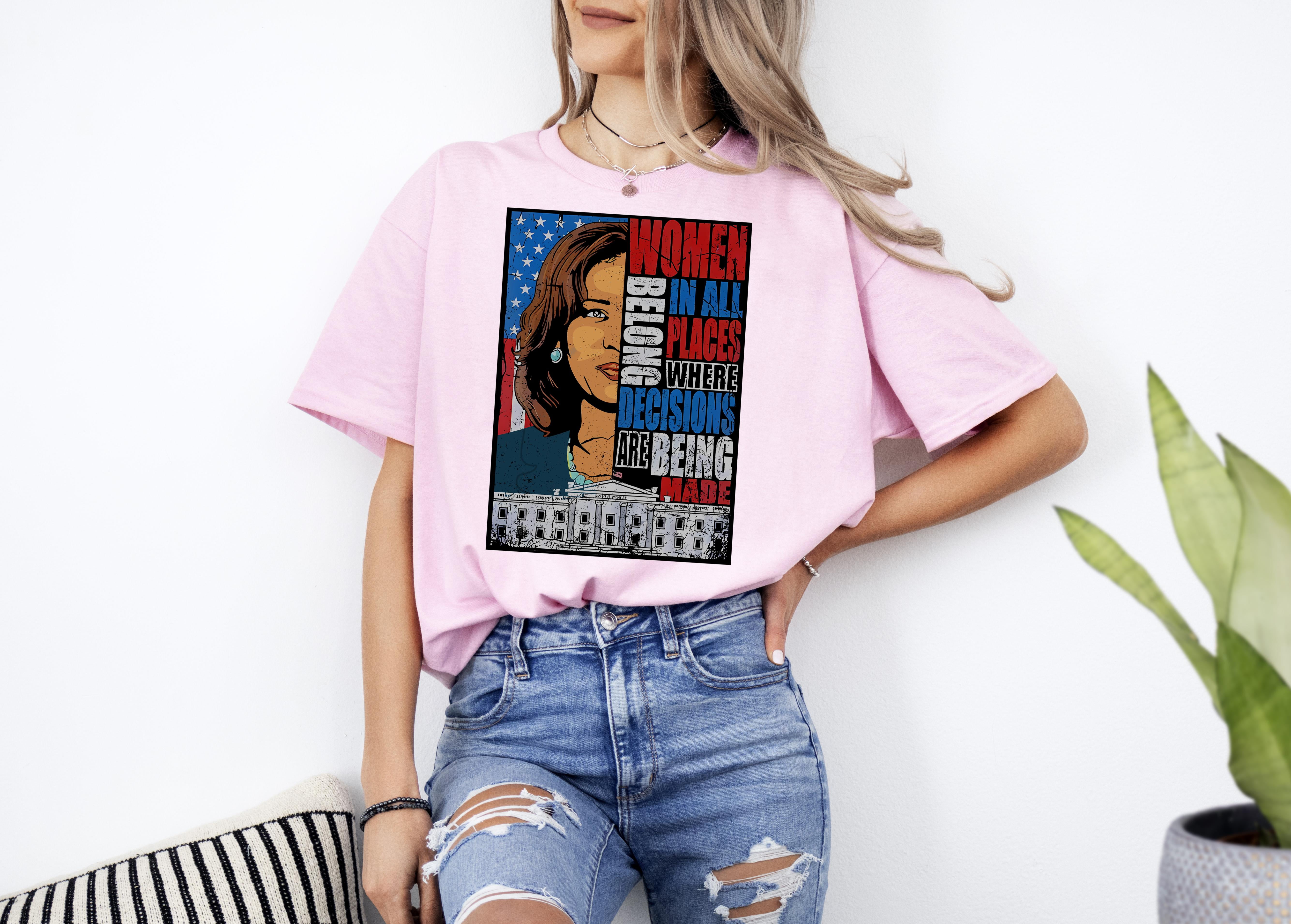 Kamala Harris President 2024 Unisex TShirt, Equal Rights, Election