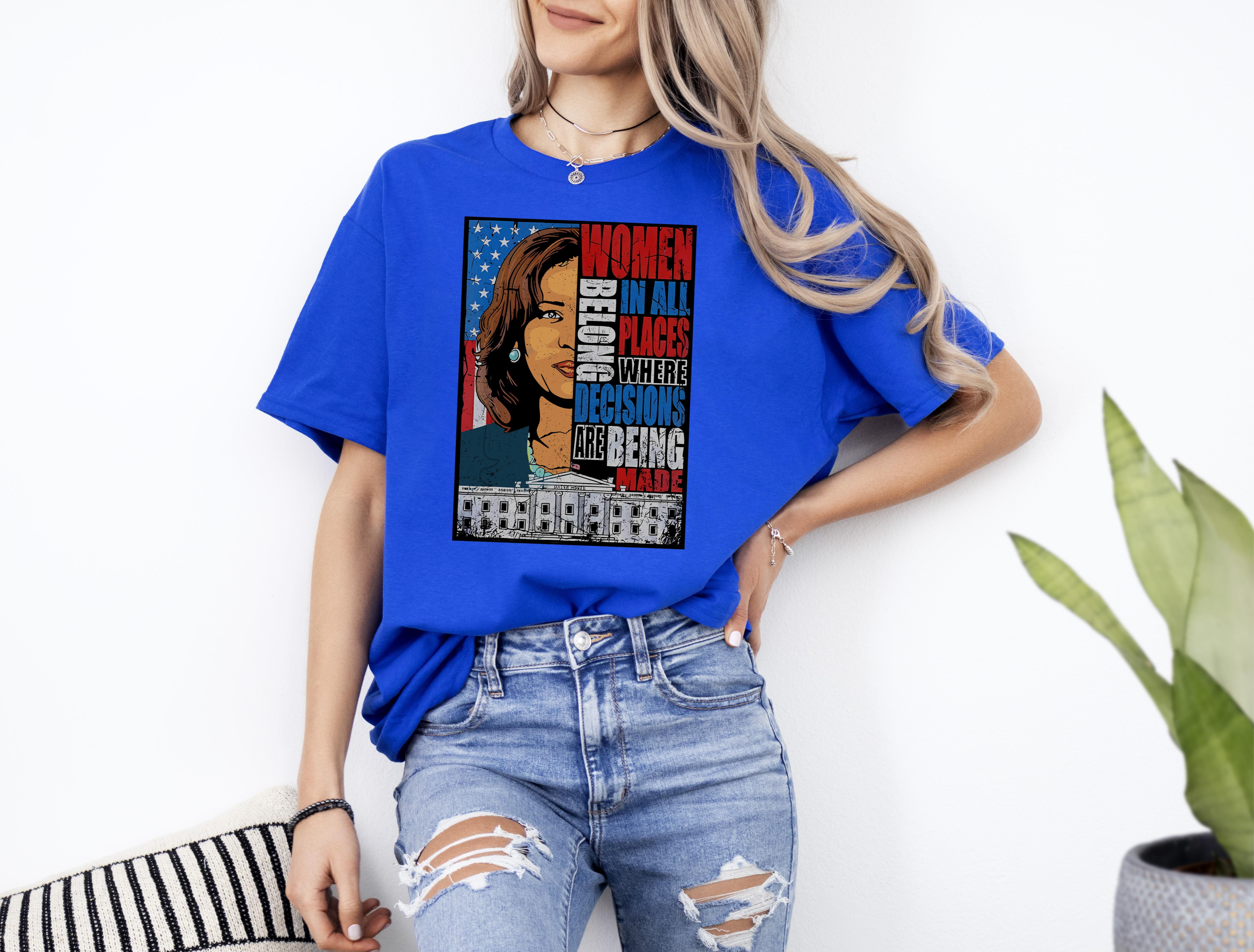 Kamala Harris President 2024 Unisex TShirt, Equal Rights, Election