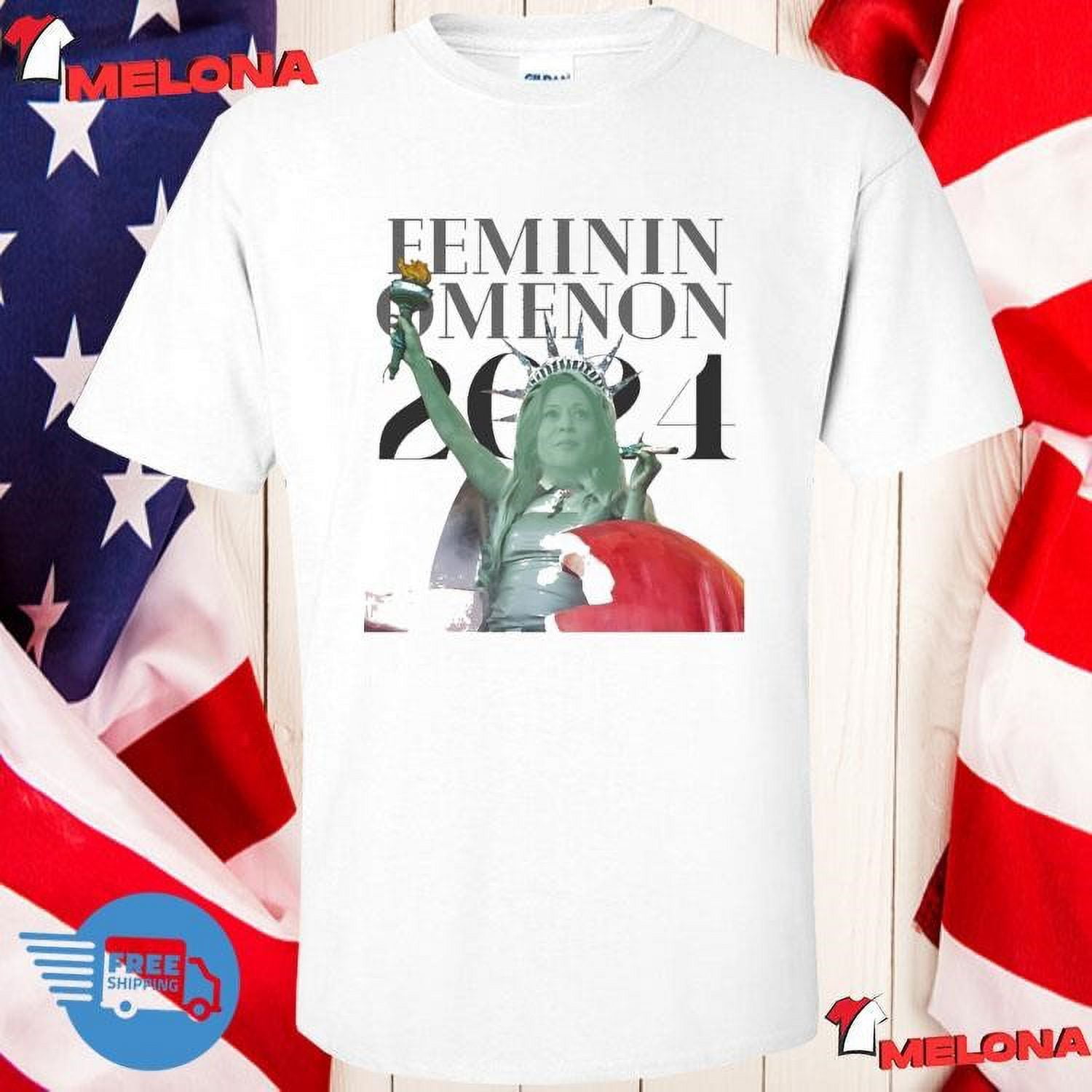 Kamala Harris Statue Of Liberty Chappell Roan Inspired Political Shirt