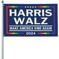Kamala Harris Tim Waltz 2024 Flag 3x5 Harris Walz 2024 Flag Sign MakeAmericaKindAgain Be Kind
