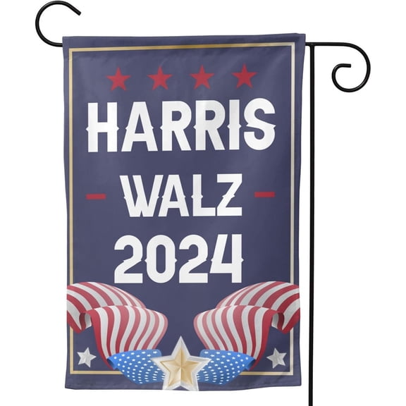 Kamala Harris Tim Waltz 2024 Garden Flag President Election Im With Them Flag Kamala Harris Tim Waltz 2024 Garden Flag President Election Im With Them Garden Flags 2x18 Double Sided